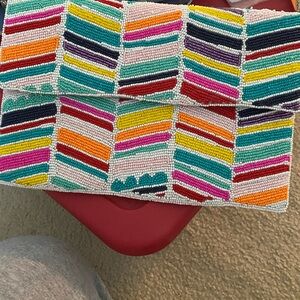 Maria Victoria Beaded Clutch Bag Brand New